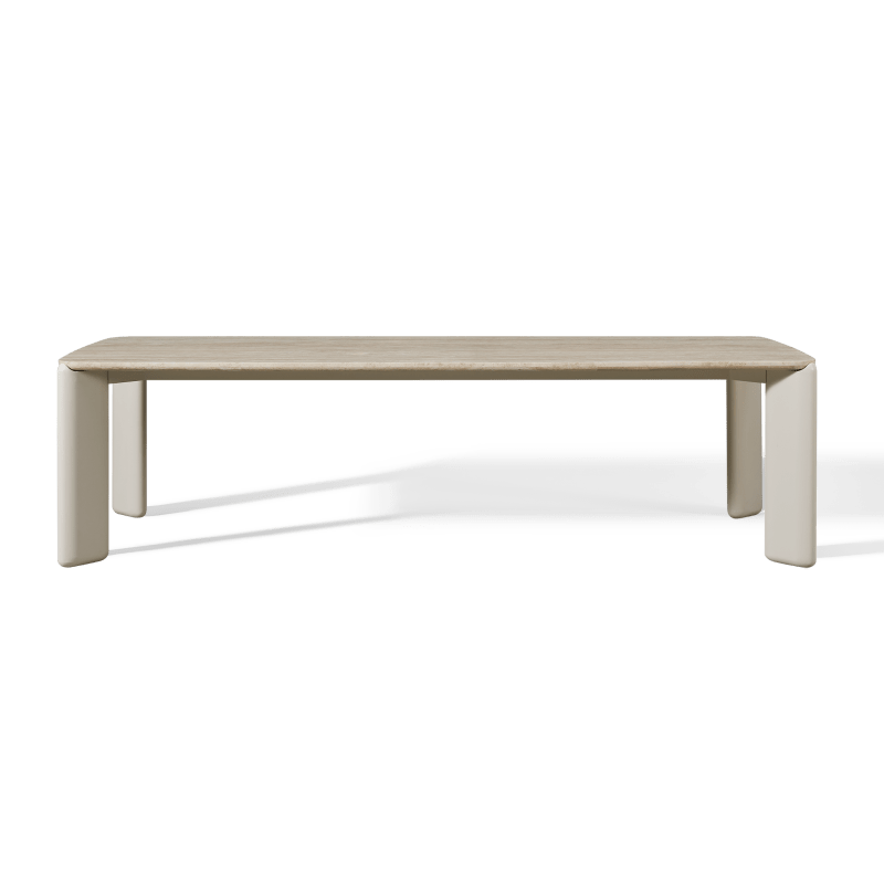 Chloe Aluminum Rectangle Dining Table
