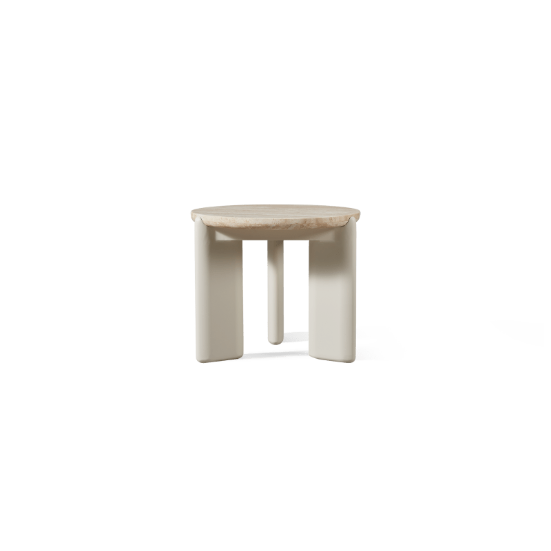 Chloe Aluminum Round Side Table