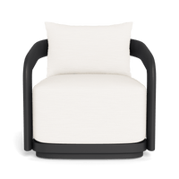 Chloe Aluminum Swivel Lounge Chair | Aluminum Asteroid, Panama Blanco,