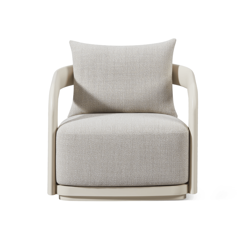 Chloe Aluminum Swivel Lounge Chair