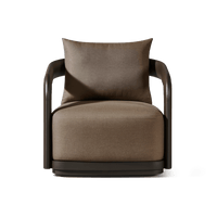 Chloe Aluminum Swivel Lounge Chair | Aluminum Bronze, Panama Coco,