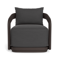 Chloe Aluminum Swivel Lounge Chair | Aluminum Bronze, Panama Grafito,