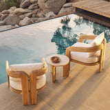 Chloe Lounge Chair | Teak Natural, Copacabana Midnight,