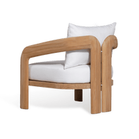 Chloe Lounge Chair | Teak Natural, Copacabana Midnight,