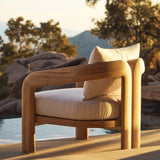 Chloe Lounge Chair | Teak Natural, Copacabana Midnight,