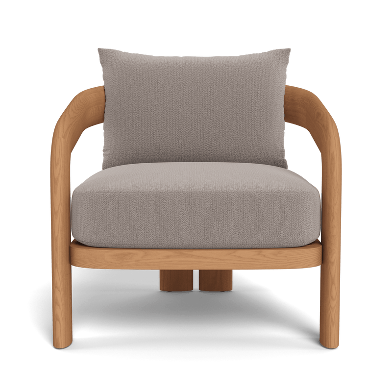 Chloe Lounge Chair | Teak Natural, Marley Chinchilla,