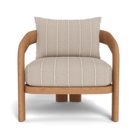 Chloe Teak Lounge Chair | Teak Natural, Malibu Flax,