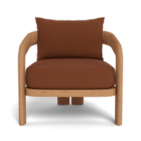 Chloe Teak Lounge Chair | Teak Natural, Sorrento Rust,