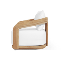 Chloe Teak Swivel Lounge Chair | Teak Natural, Panama Blanco,