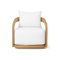 Chloe Teak Swivel Lounge Chair | Teak Natural, Panama Blanco,