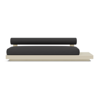 Collins Aluminum 3 Seat Armless Sofa + Table Right