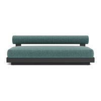 Collins Aluminum 2 Seat Armless Sofa
