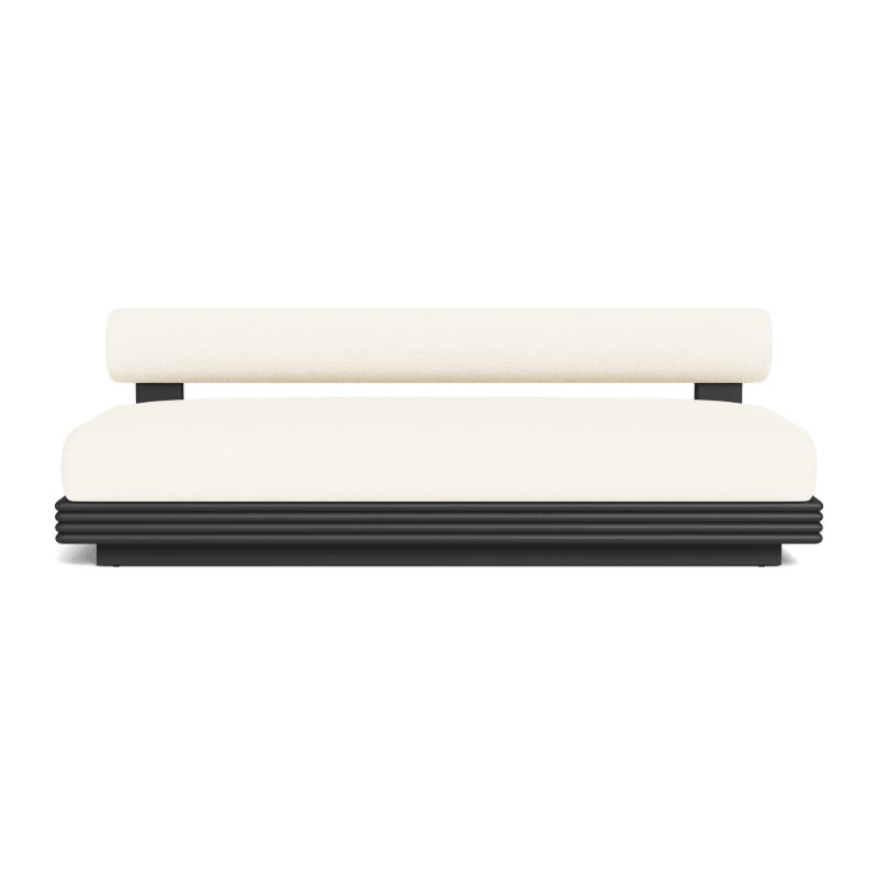 Collins Aluminum 2 Seat Armless Sofa