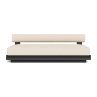 Collins Aluminum 2 Seat Armless Sofa