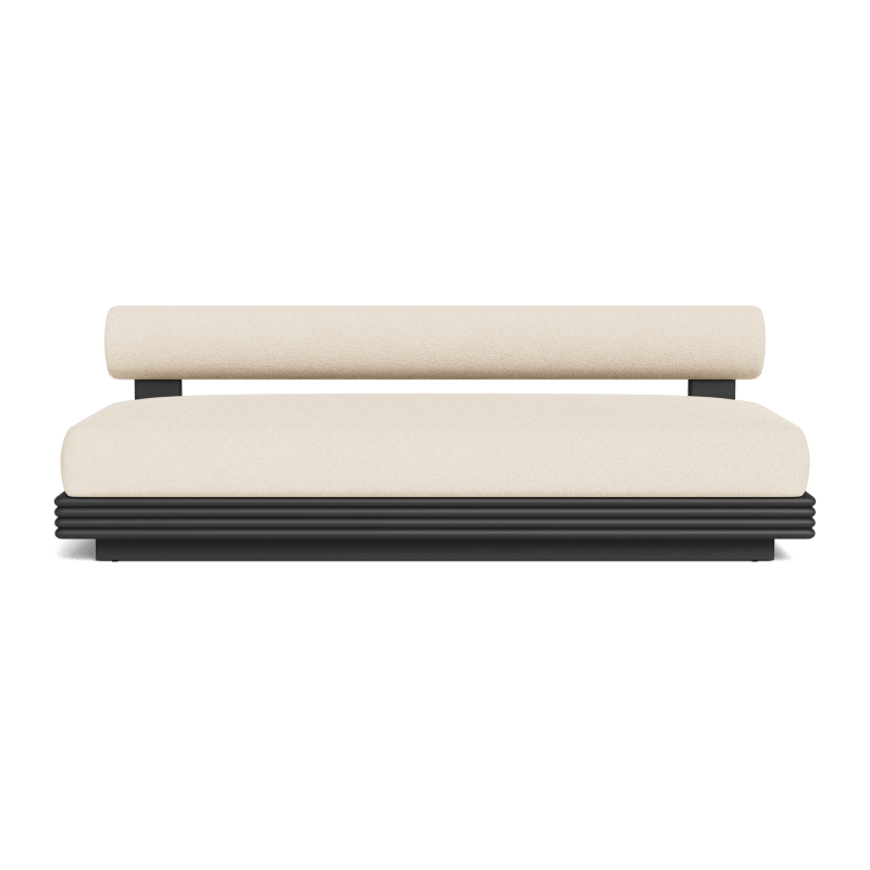 Collins Aluminum 2 Seat Armless Sofa