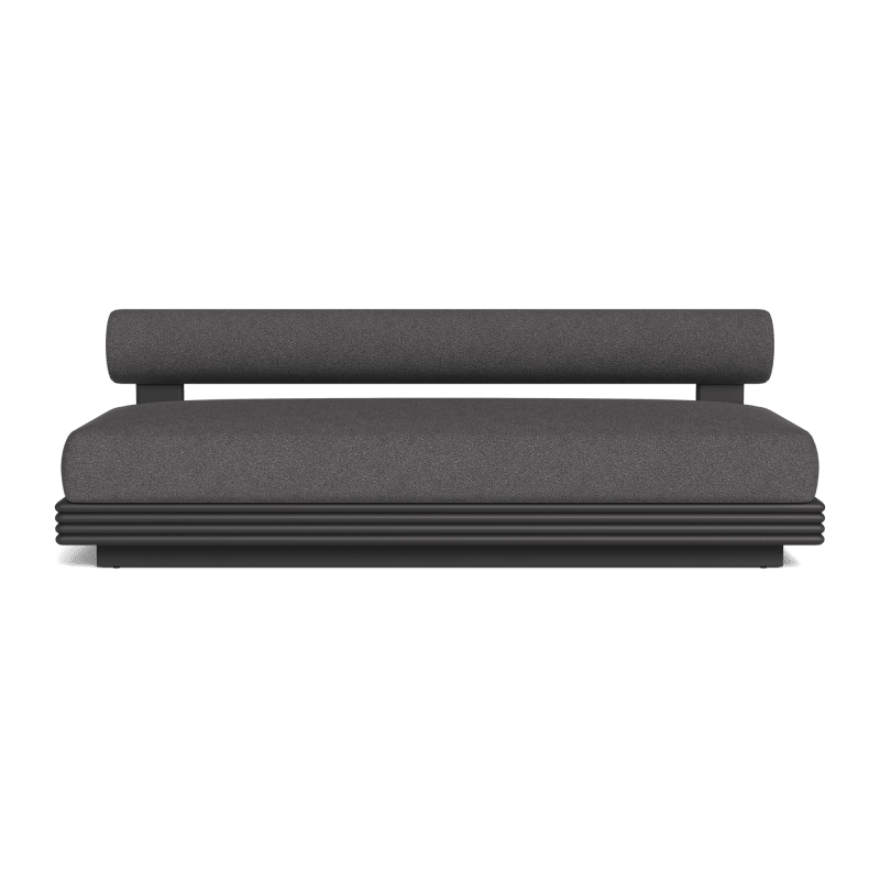 Collins Aluminum 2 Seat Armless Sofa