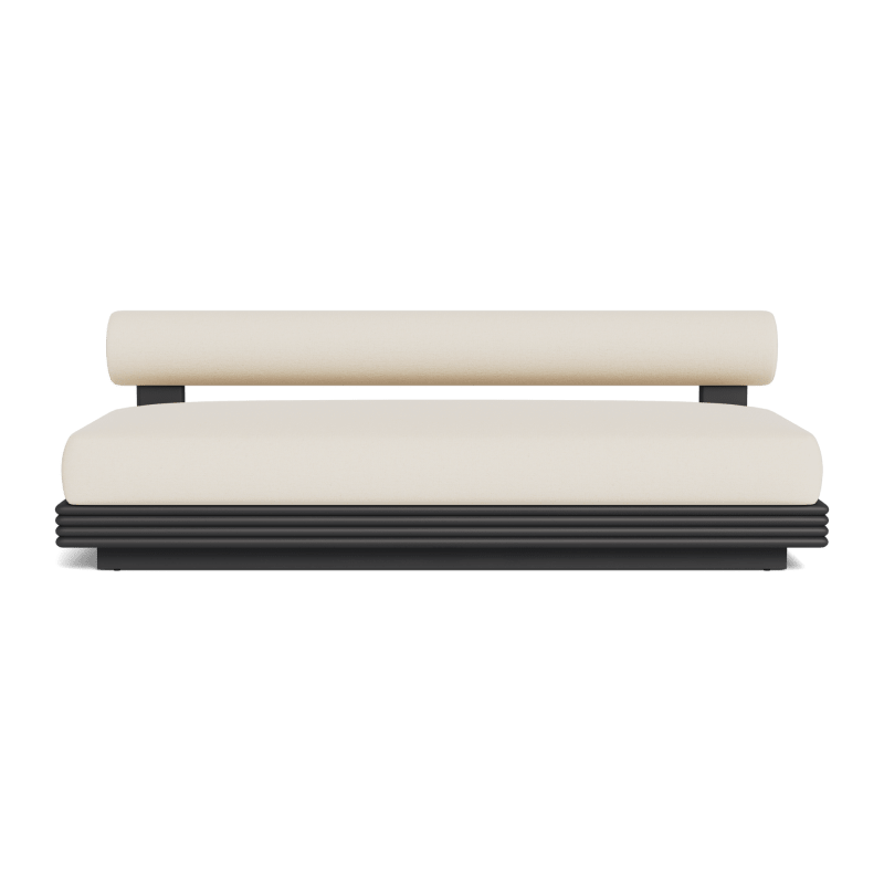 Collins Aluminum 2 Seat Armless Sofa