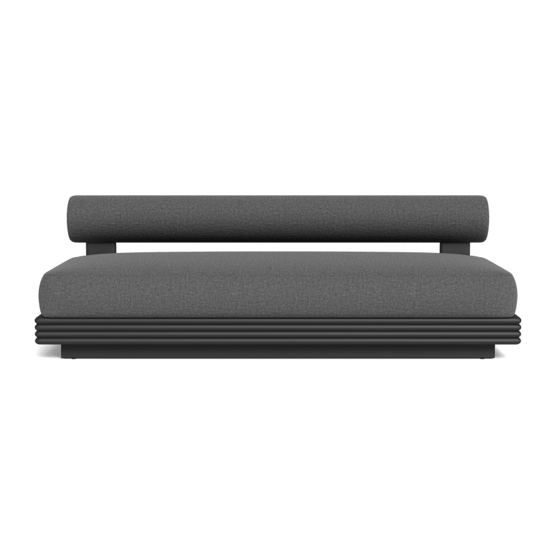 Collins Aluminum 2 Seat Armless Sofa