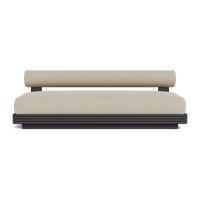 Collins Aluminum 2 Seat Armless Sofa