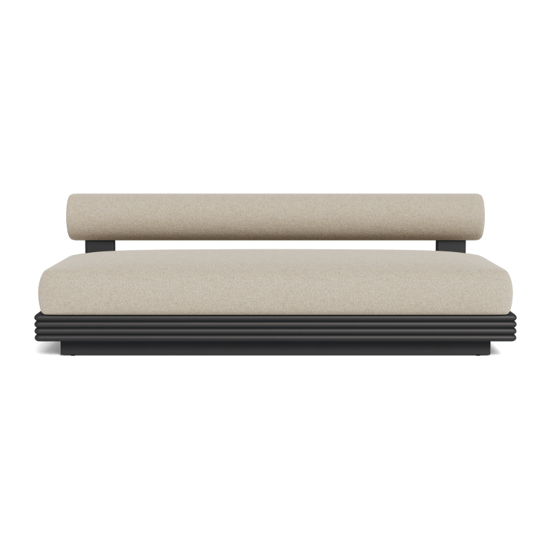 Collins Aluminum 2 Seat Armless Sofa