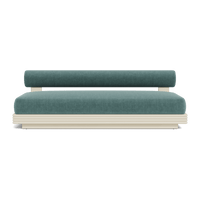 Collins Aluminum 2 Seat Armless Sofa