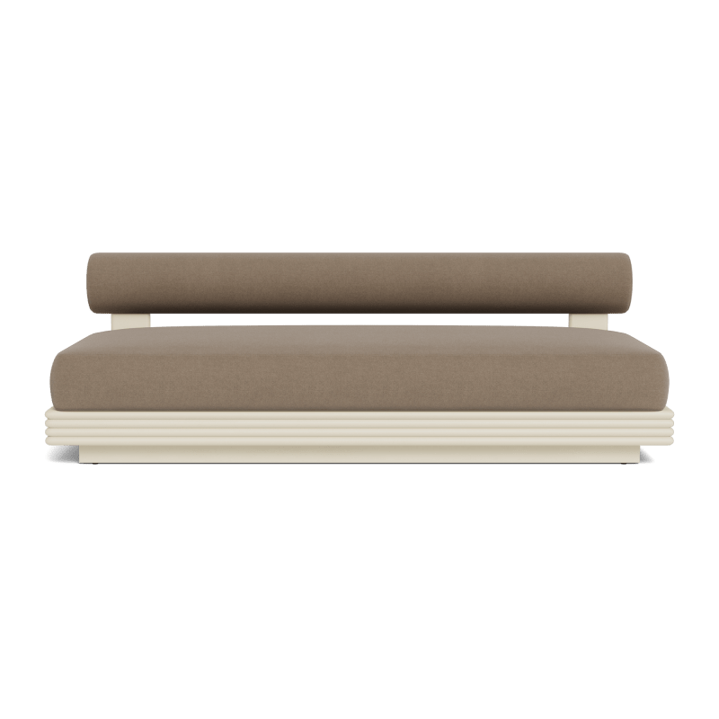 Collins Aluminum 2 Seat Armless Sofa