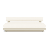 Collins Aluminum 2 Seat Armless Sofa