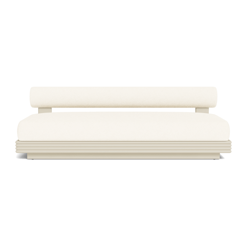 Collins Aluminum 2 Seat Armless Sofa