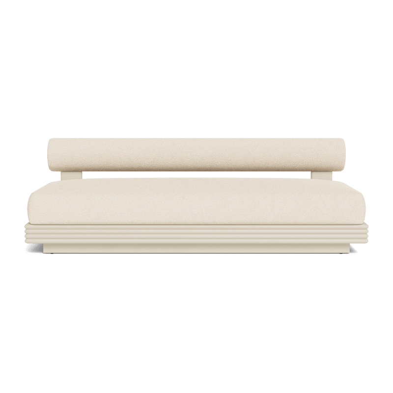 Collins Aluminum 2 Seat Armless Sofa