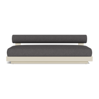 Collins Aluminum 2 Seat Armless Sofa