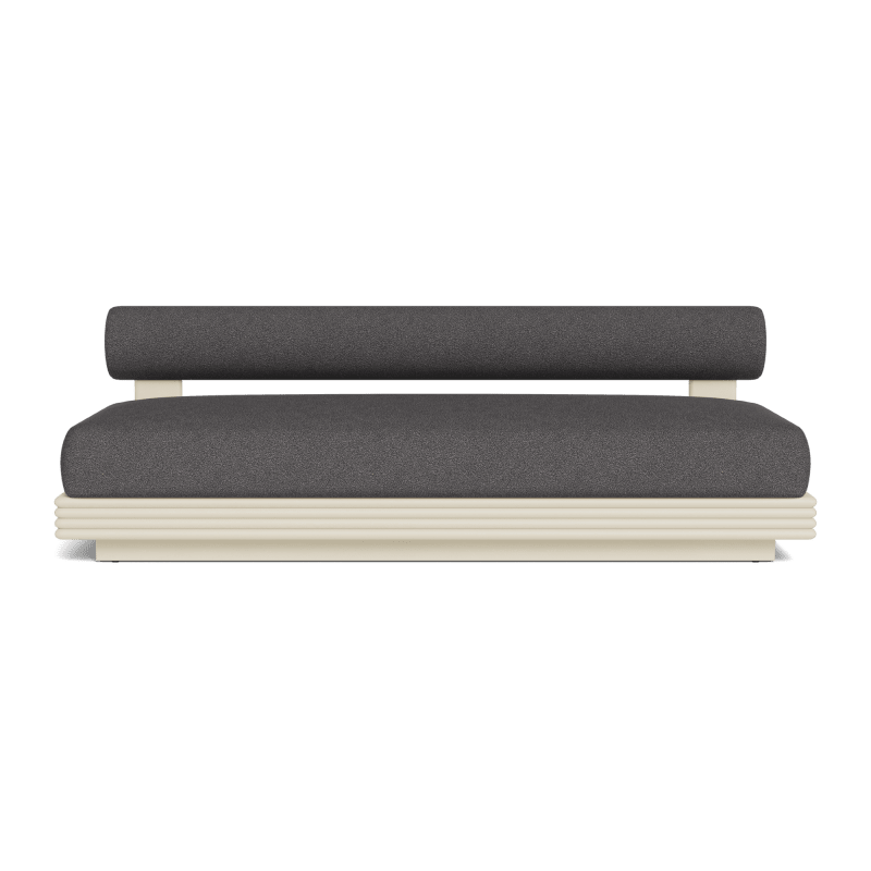 Collins Aluminum 2 Seat Armless Sofa