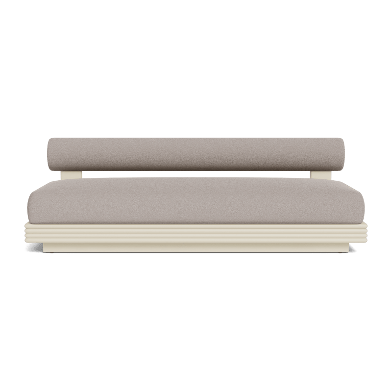 Collins Aluminum 2 Seat Armless Sofa