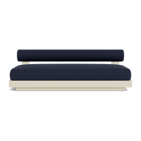 Collins Aluminum 2 Seat Armless Sofa