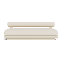 Collins Aluminum 2 Seat Armless Sofa