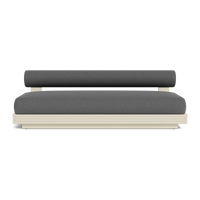 Collins Aluminum 2 Seat Armless Sofa