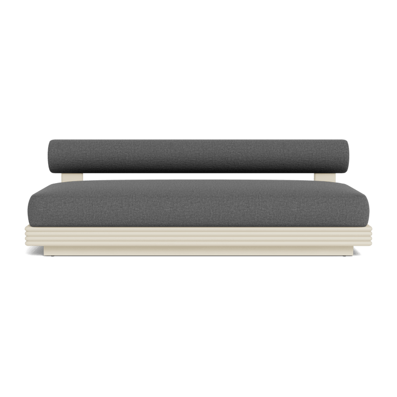 Collins Aluminum 2 Seat Armless Sofa