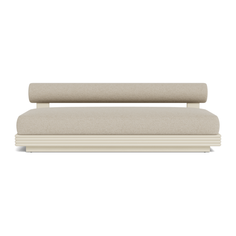 Collins Aluminum 2 Seat Armless Sofa