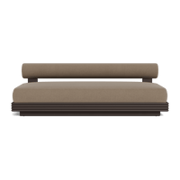 Collins Aluminum 2 Seat Armless Sofa