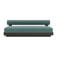 Collins Aluminum 2 Seat Armless Sofa