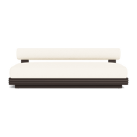 Collins Aluminum 2 Seat Armless Sofa