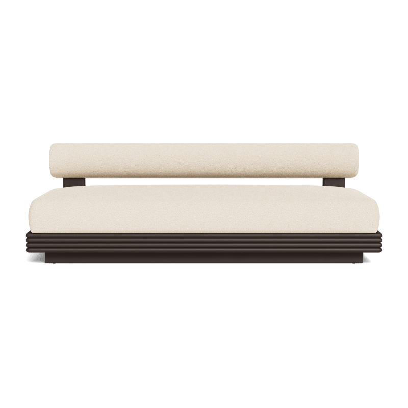 Collins Aluminum 2 Seat Armless Sofa