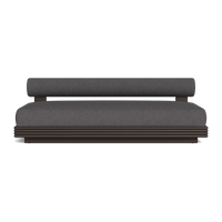 Collins Aluminum 2 Seat Armless Sofa