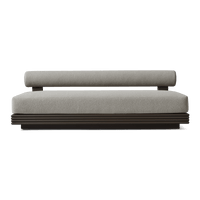 Collins Aluminum 2 Seat Armless Sofa