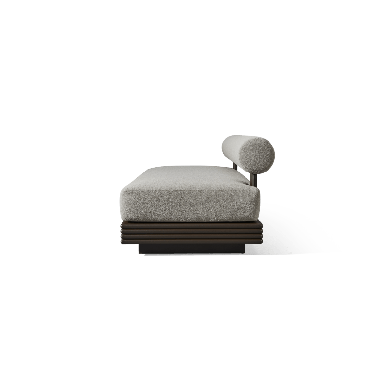 Collins Aluminum 2 Seat Armless Sofa