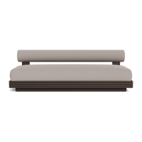 Collins Aluminum 2 Seat Armless Sofa
