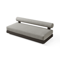 Collins Aluminum 2 Seat Armless Sofa