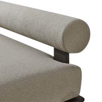 Collins Aluminum 2 Seat Armless Sofa