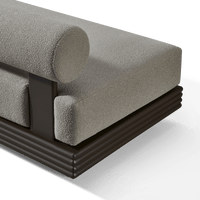 Collins Aluminum 2 Seat Armless Sofa