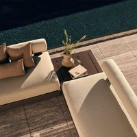 Collins Aluminum 2 Seat Armless Sofa