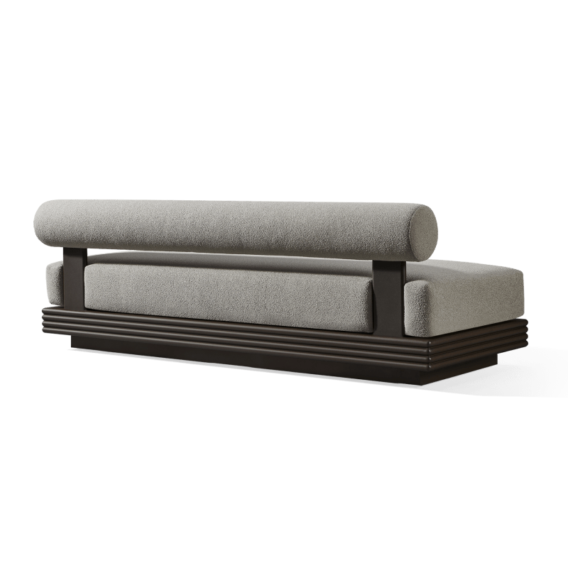 Collins Aluminum 2 Seat Armless Sofa